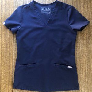 Figs Navy blue scrub top size XXS